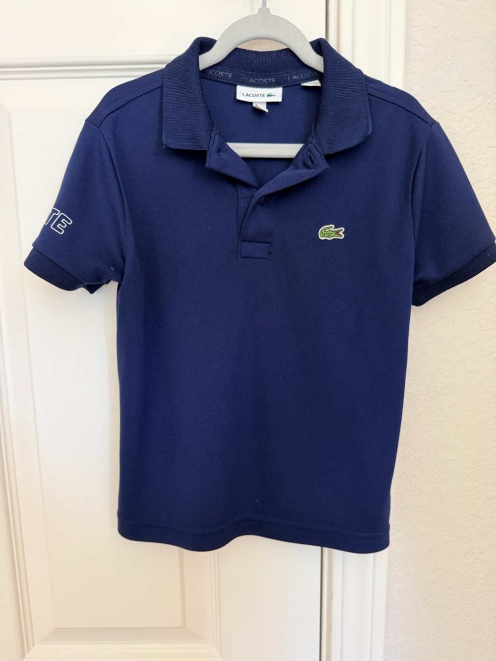 Lacoste Navy Polo with Signature Crocodile Logo